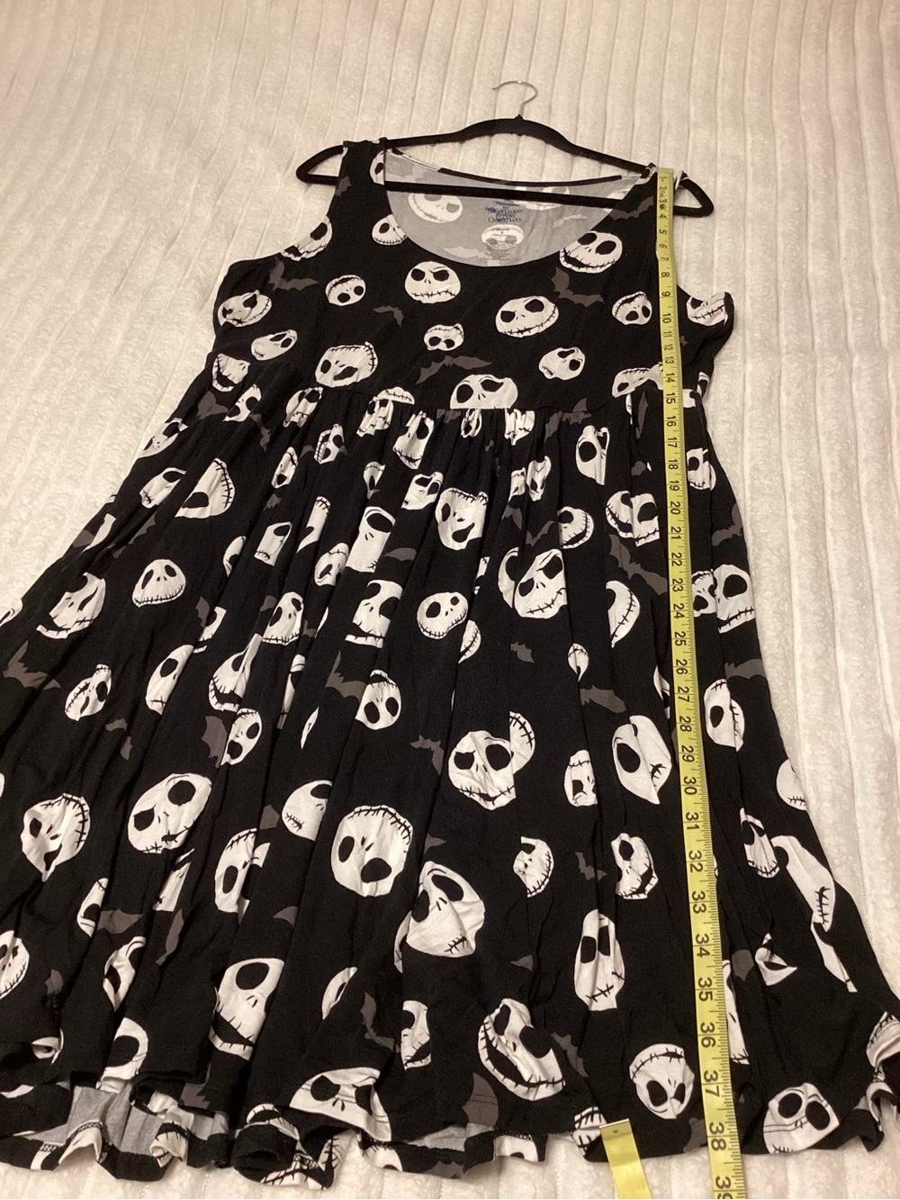 torrid Black & White Jack Skellington Print Tank Dress, size 2 (18/20) - Picture 6 of 6